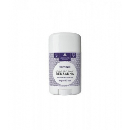 BEN&ANNA Naturalny Dezodorant na bazie Sody PROVENCE (sztyft plastikowy) 0% Aluminium 60g